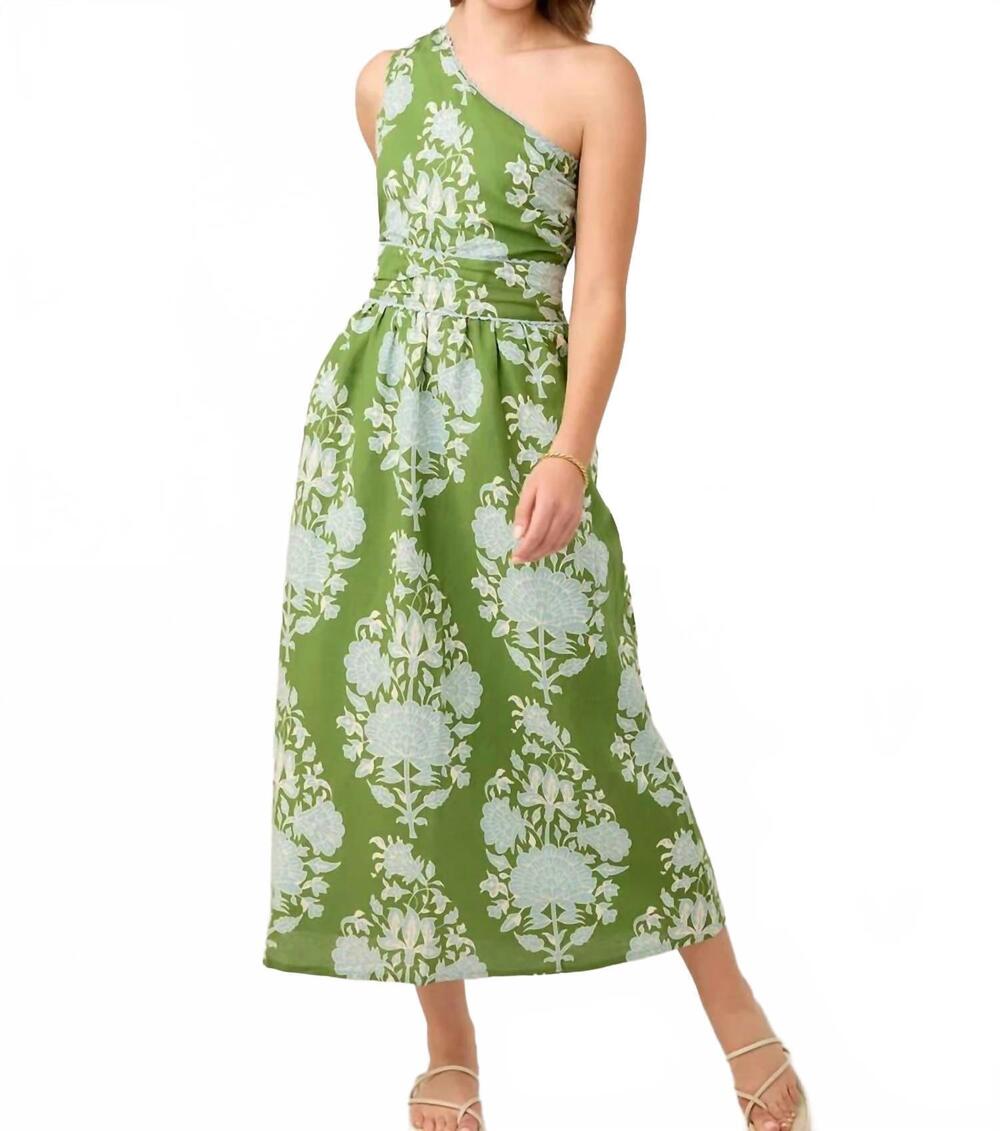 NEW SPARTINA 449 sabrina midi dress in summer boho green